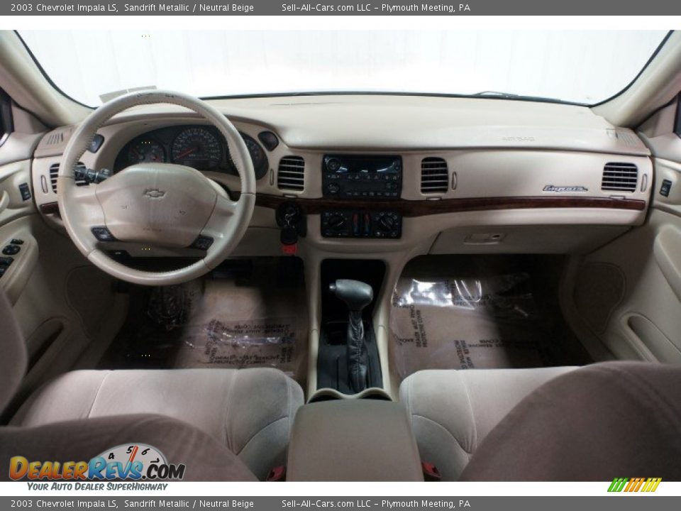 2003 Chevrolet Impala LS Sandrift Metallic / Neutral Beige Photo #21