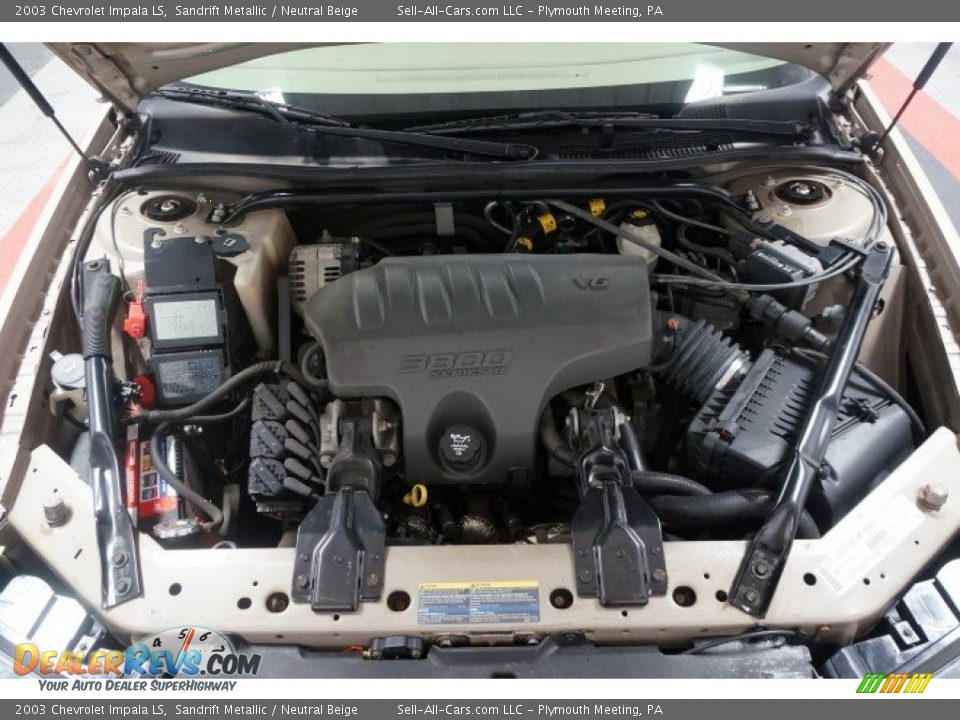 2003 Chevrolet Impala LS Sandrift Metallic / Neutral Beige Photo #34