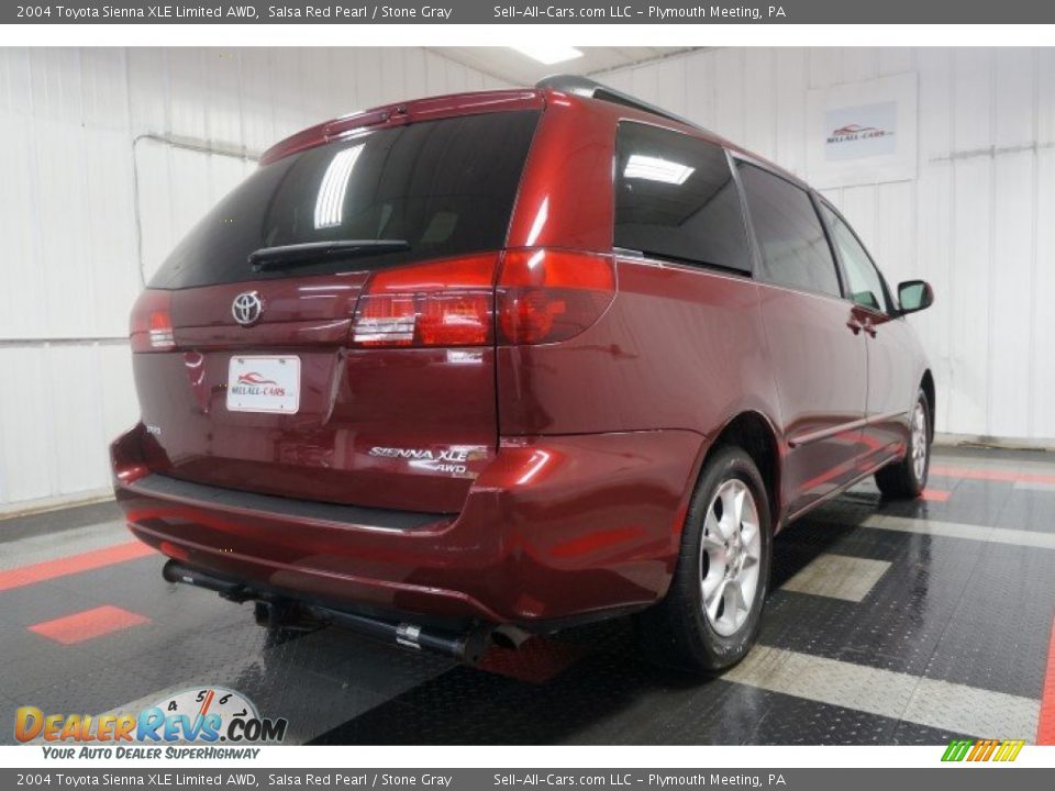 2004 Toyota Sienna XLE Limited AWD Salsa Red Pearl / Stone Gray Photo #7