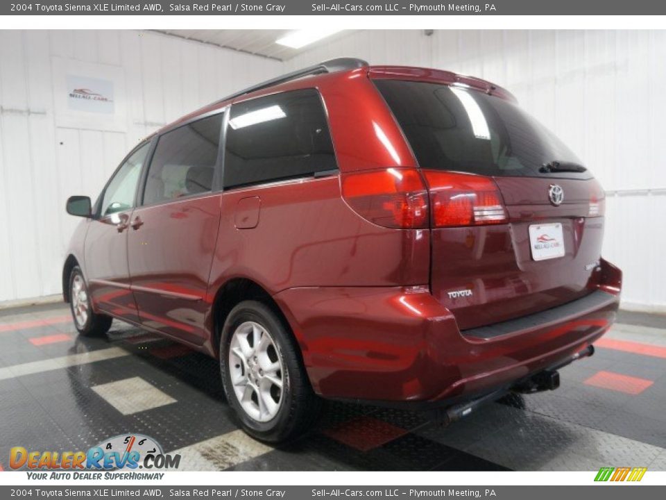 2004 Toyota Sienna XLE Limited AWD Salsa Red Pearl / Stone Gray Photo #9
