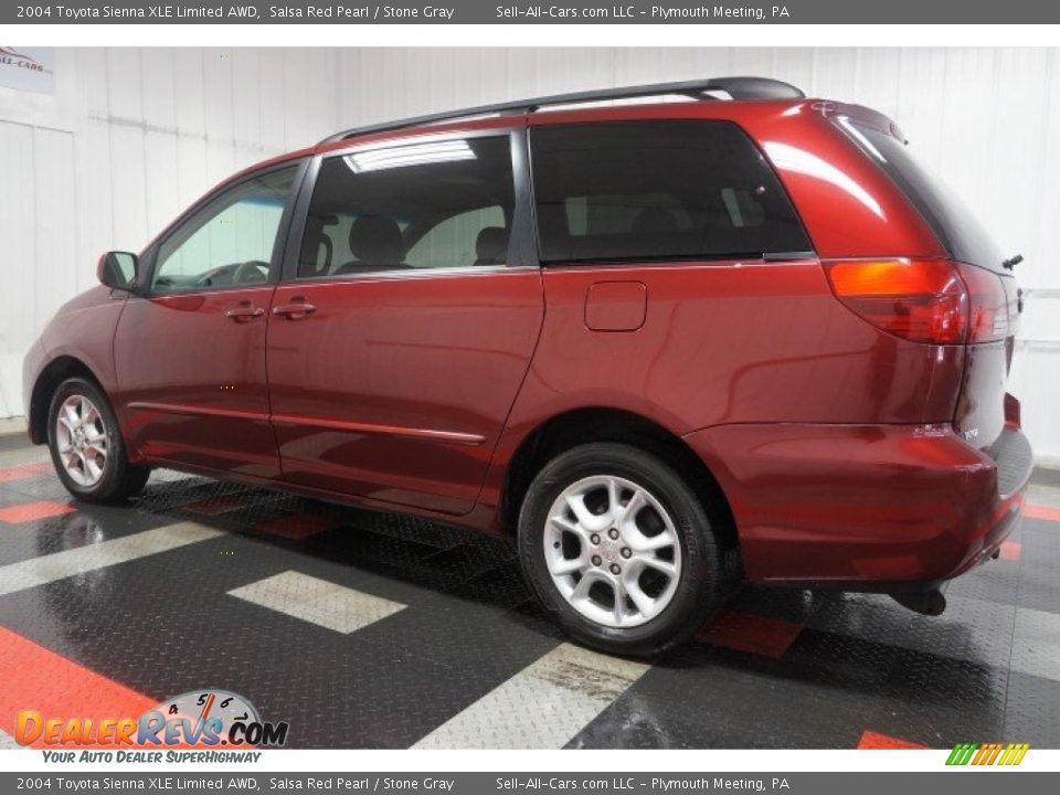 2004 Toyota Sienna XLE Limited AWD Salsa Red Pearl / Stone Gray Photo #10