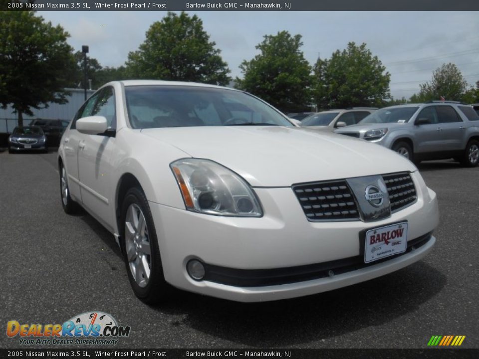 2005 Nissan Maxima 3.5 SL Winter Frost Pearl / Frost Photo #1