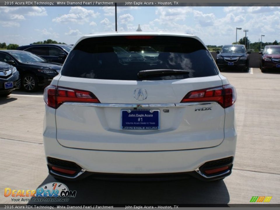 2016 Acura RDX Technology White Diamond Pearl / Parchment Photo #6