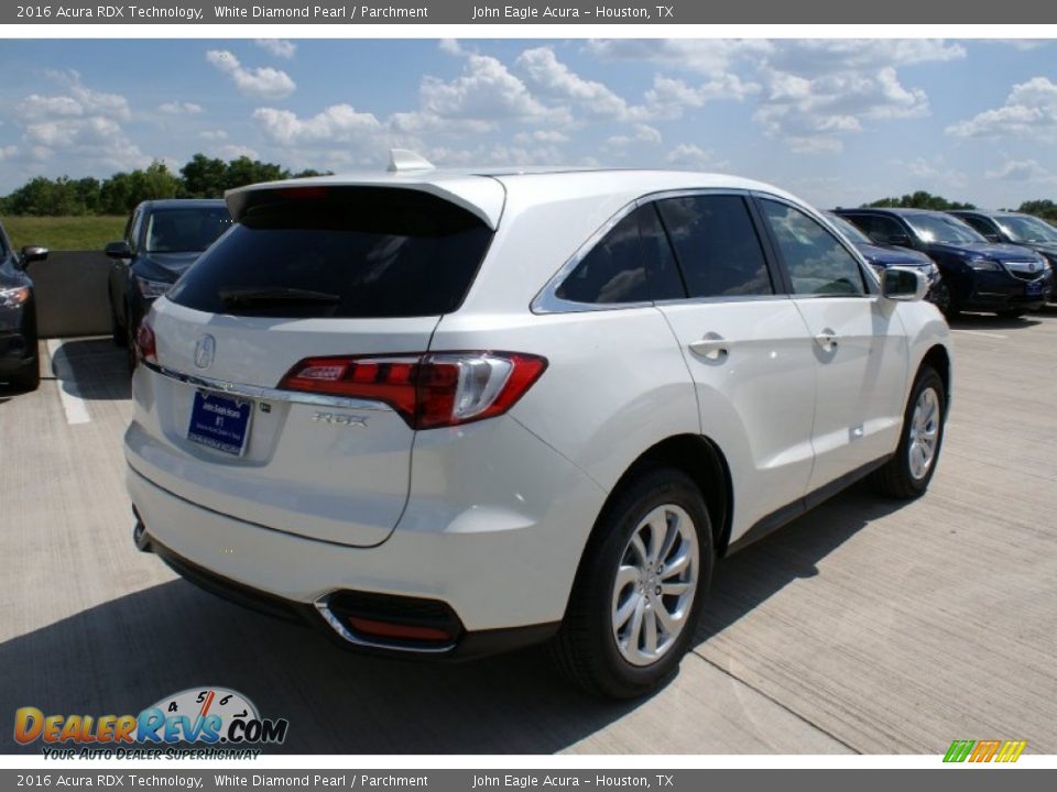 2016 Acura RDX Technology White Diamond Pearl / Parchment Photo #7