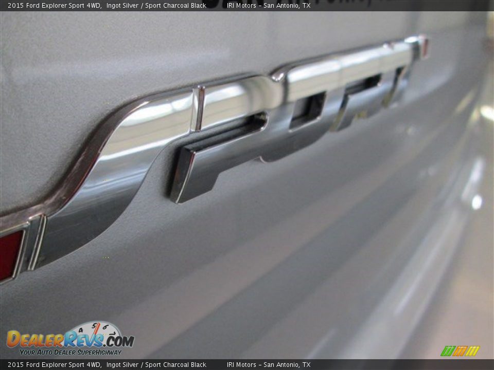 2015 Ford Explorer Sport 4WD Ingot Silver / Sport Charcoal Black Photo #6