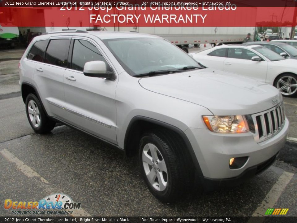 2012 Jeep Grand Cherokee Laredo 4x4 Bright Silver Metallic / Black Photo #1