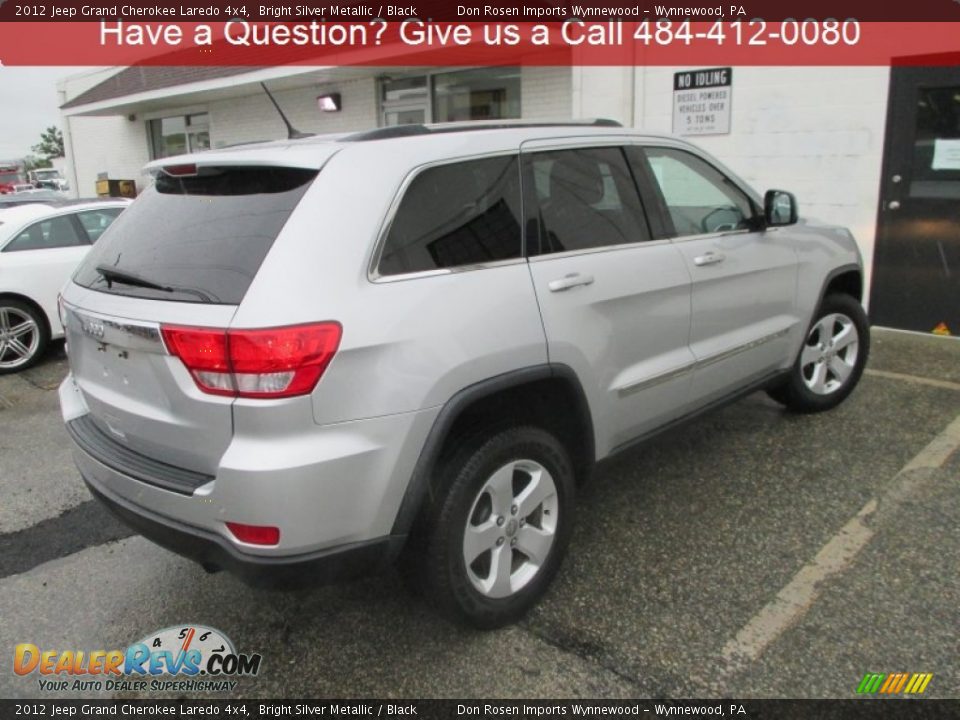 2012 Jeep Grand Cherokee Laredo 4x4 Bright Silver Metallic / Black Photo #3
