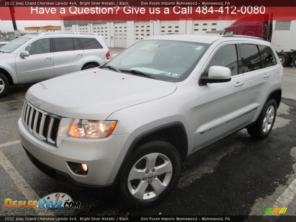 2012 Jeep Grand Cherokee Laredo 4x4 Bright Silver Metallic / Black Photo #8