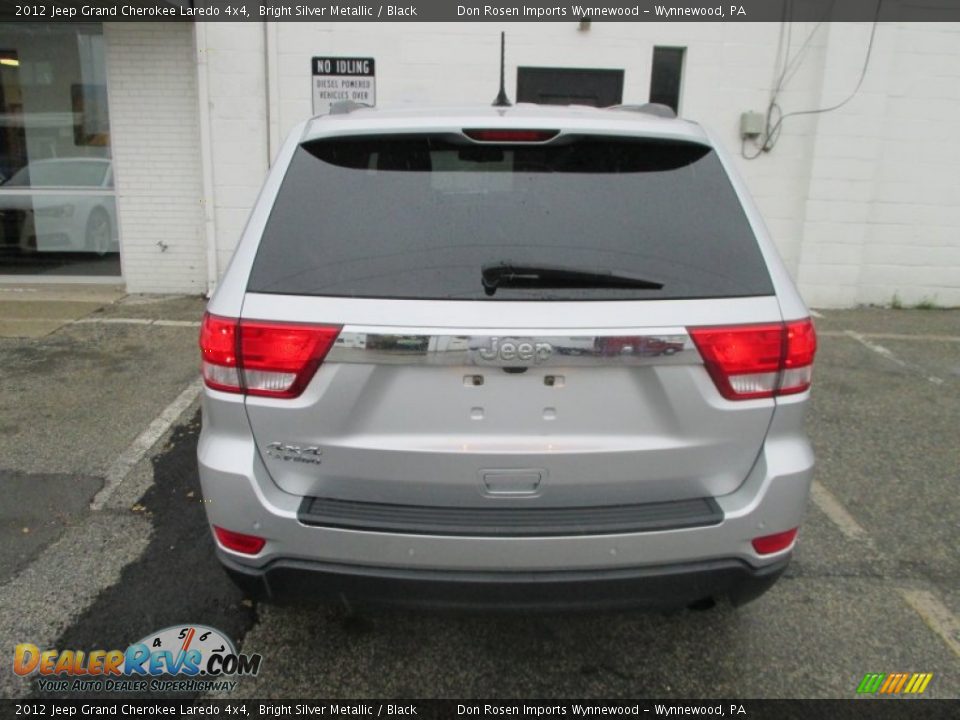 2012 Jeep Grand Cherokee Laredo 4x4 Bright Silver Metallic / Black Photo #9