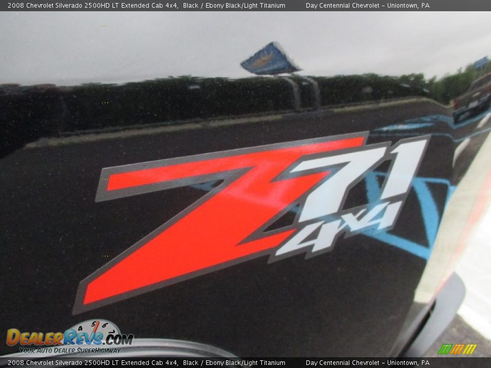 2008 Chevrolet Silverado 2500HD LT Extended Cab 4x4 Black / Ebony Black/Light Titanium Photo #4