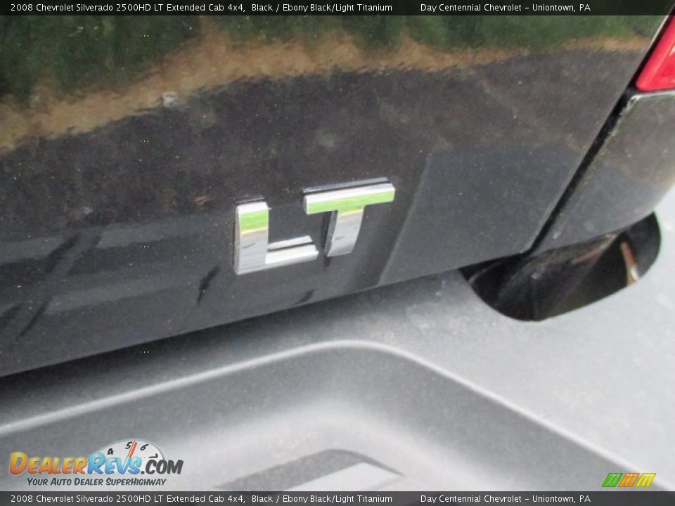 2008 Chevrolet Silverado 2500HD LT Extended Cab 4x4 Black / Ebony Black/Light Titanium Photo #8