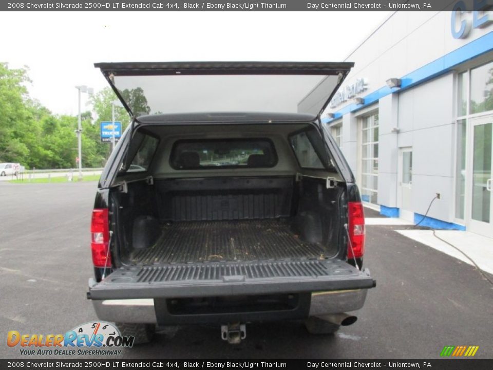 2008 Chevrolet Silverado 2500HD LT Extended Cab 4x4 Black / Ebony Black/Light Titanium Photo #10