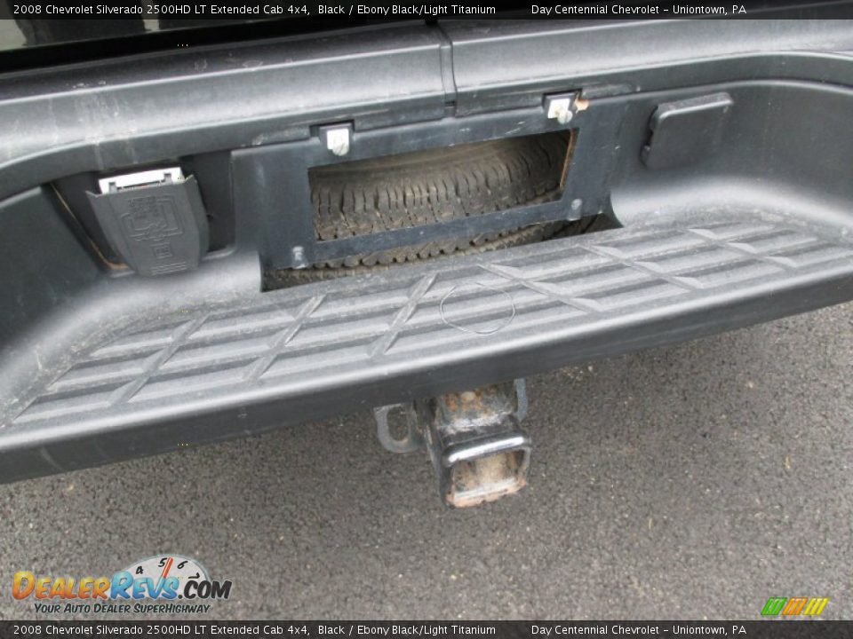 2008 Chevrolet Silverado 2500HD LT Extended Cab 4x4 Black / Ebony Black/Light Titanium Photo #11