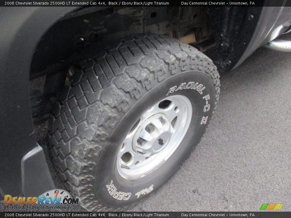 2008 Chevrolet Silverado 2500HD LT Extended Cab 4x4 Black / Ebony Black/Light Titanium Photo #12