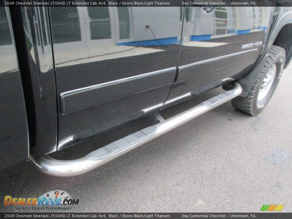 2008 Chevrolet Silverado 2500HD LT Extended Cab 4x4 Black / Ebony Black/Light Titanium Photo #13