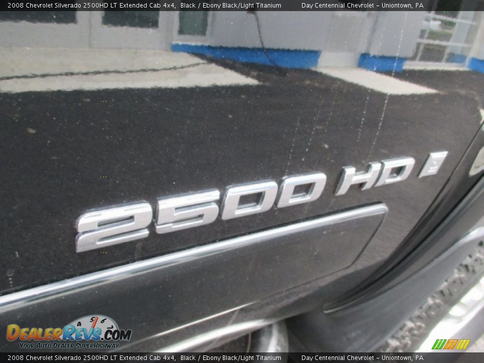 2008 Chevrolet Silverado 2500HD LT Extended Cab 4x4 Black / Ebony Black/Light Titanium Photo #14