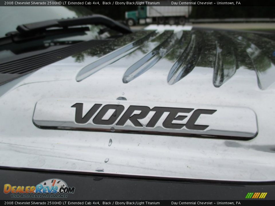2008 Chevrolet Silverado 2500HD LT Extended Cab 4x4 Black / Ebony Black/Light Titanium Photo #16
