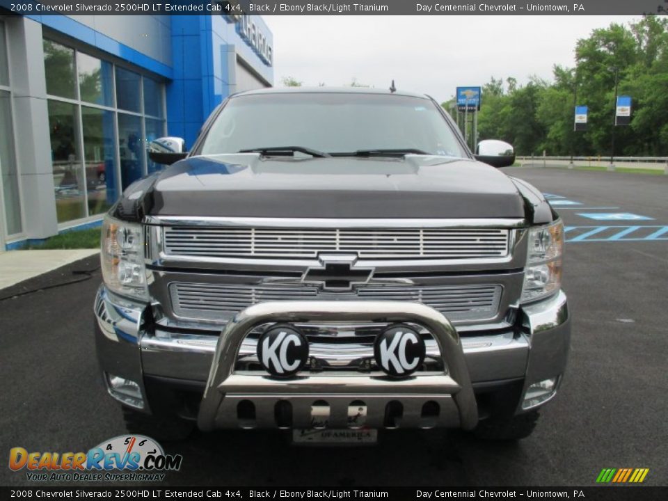 2008 Chevrolet Silverado 2500HD LT Extended Cab 4x4 Black / Ebony Black/Light Titanium Photo #18