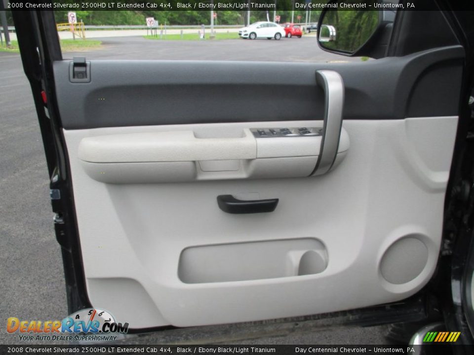 2008 Chevrolet Silverado 2500HD LT Extended Cab 4x4 Black / Ebony Black/Light Titanium Photo #20