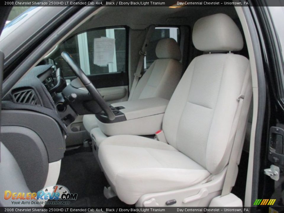 2008 Chevrolet Silverado 2500HD LT Extended Cab 4x4 Black / Ebony Black/Light Titanium Photo #21