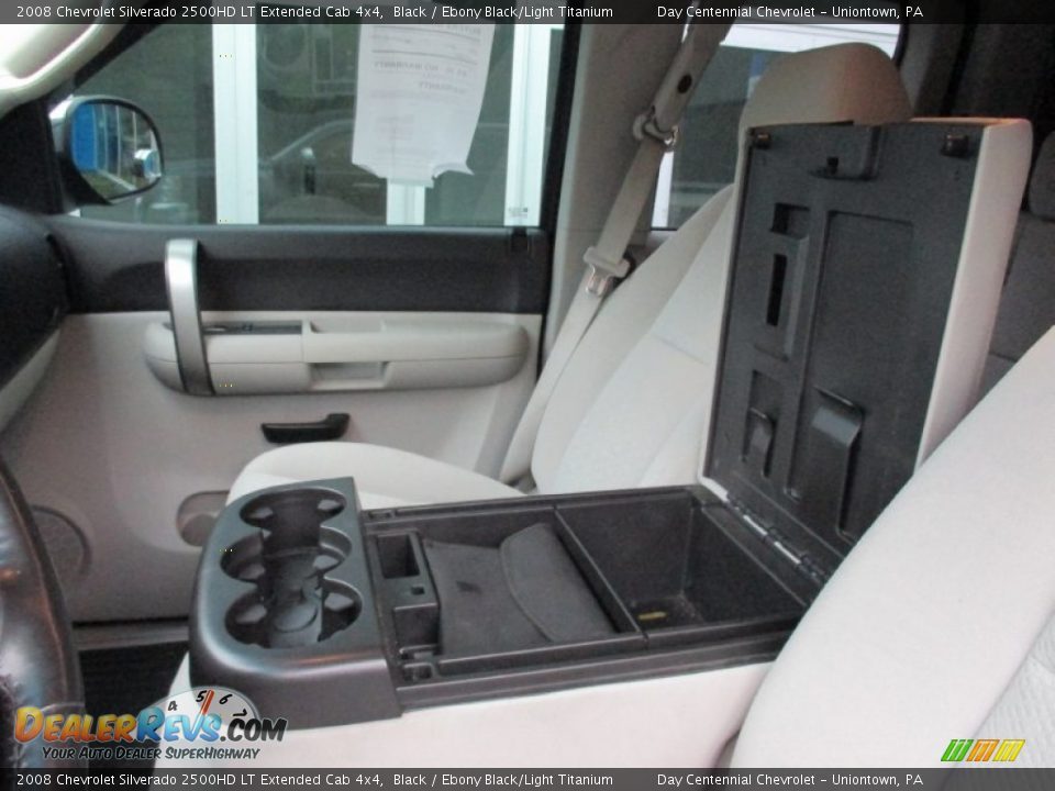2008 Chevrolet Silverado 2500HD LT Extended Cab 4x4 Black / Ebony Black/Light Titanium Photo #23