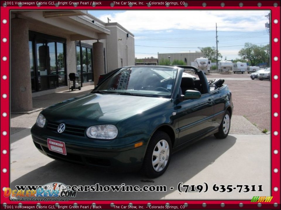 2001 Volkswagen Cabrio GLS Bright Green Pearl / Black Photo #1