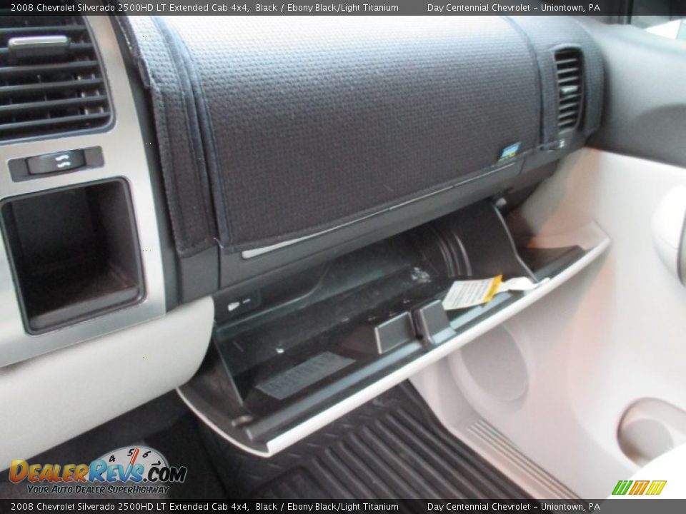 2008 Chevrolet Silverado 2500HD LT Extended Cab 4x4 Black / Ebony Black/Light Titanium Photo #26