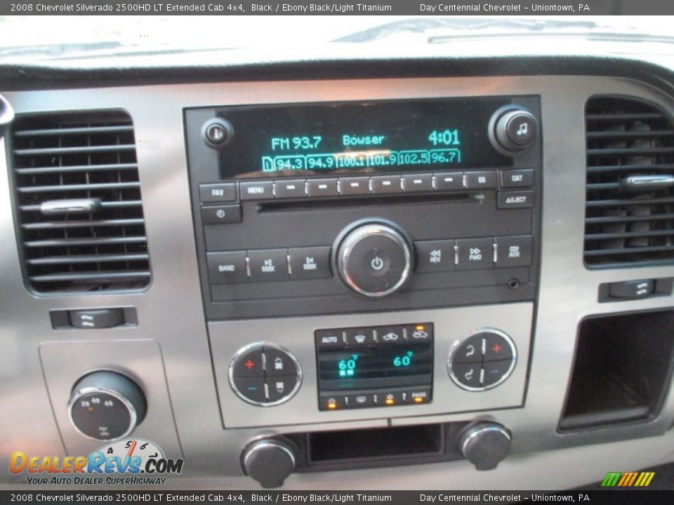 2008 Chevrolet Silverado 2500HD LT Extended Cab 4x4 Black / Ebony Black/Light Titanium Photo #27