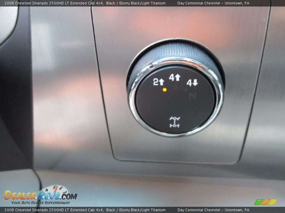 2008 Chevrolet Silverado 2500HD LT Extended Cab 4x4 Black / Ebony Black/Light Titanium Photo #28