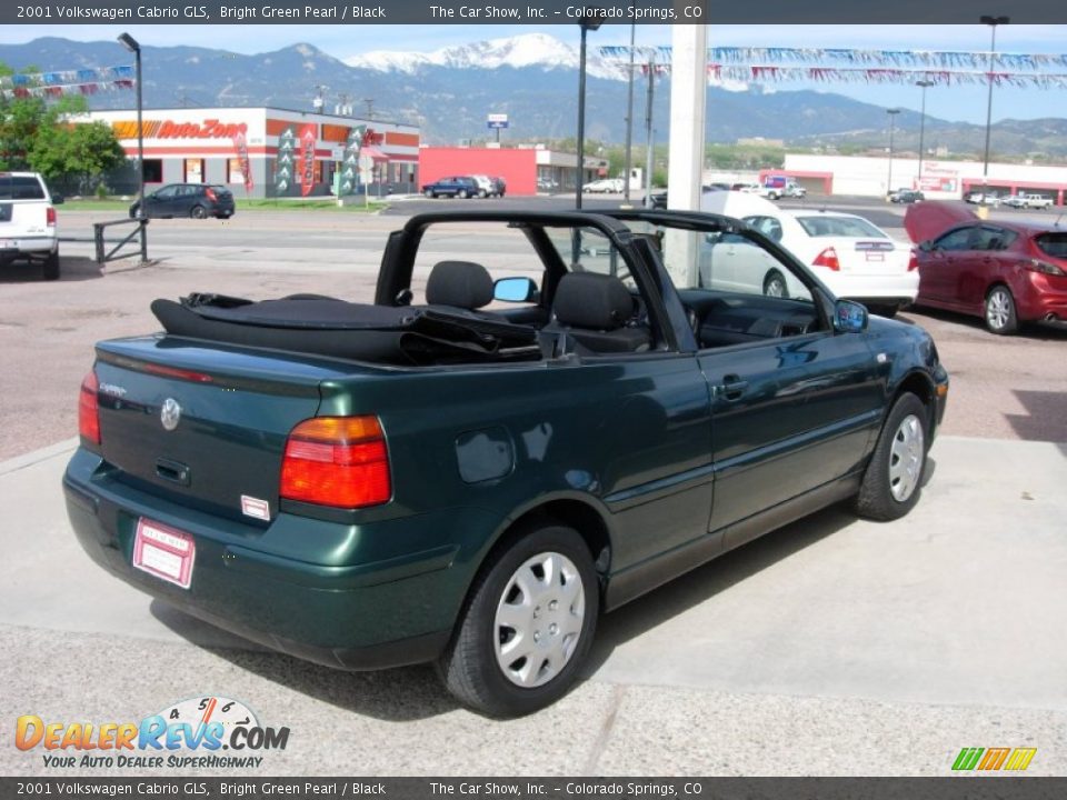 2001 Volkswagen Cabrio GLS Bright Green Pearl / Black Photo #5