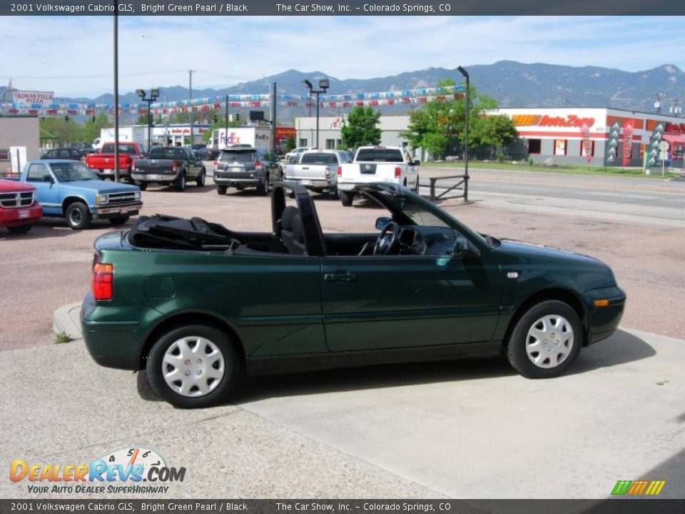 2001 Volkswagen Cabrio GLS Bright Green Pearl / Black Photo #6