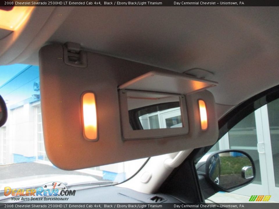 2008 Chevrolet Silverado 2500HD LT Extended Cab 4x4 Black / Ebony Black/Light Titanium Photo #30