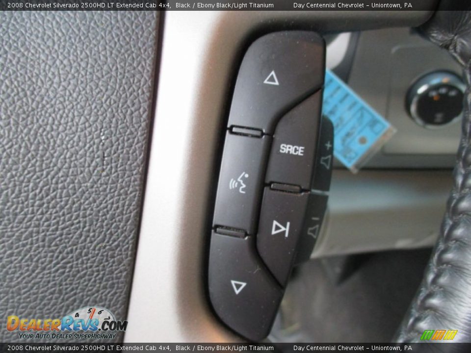 2008 Chevrolet Silverado 2500HD LT Extended Cab 4x4 Black / Ebony Black/Light Titanium Photo #31