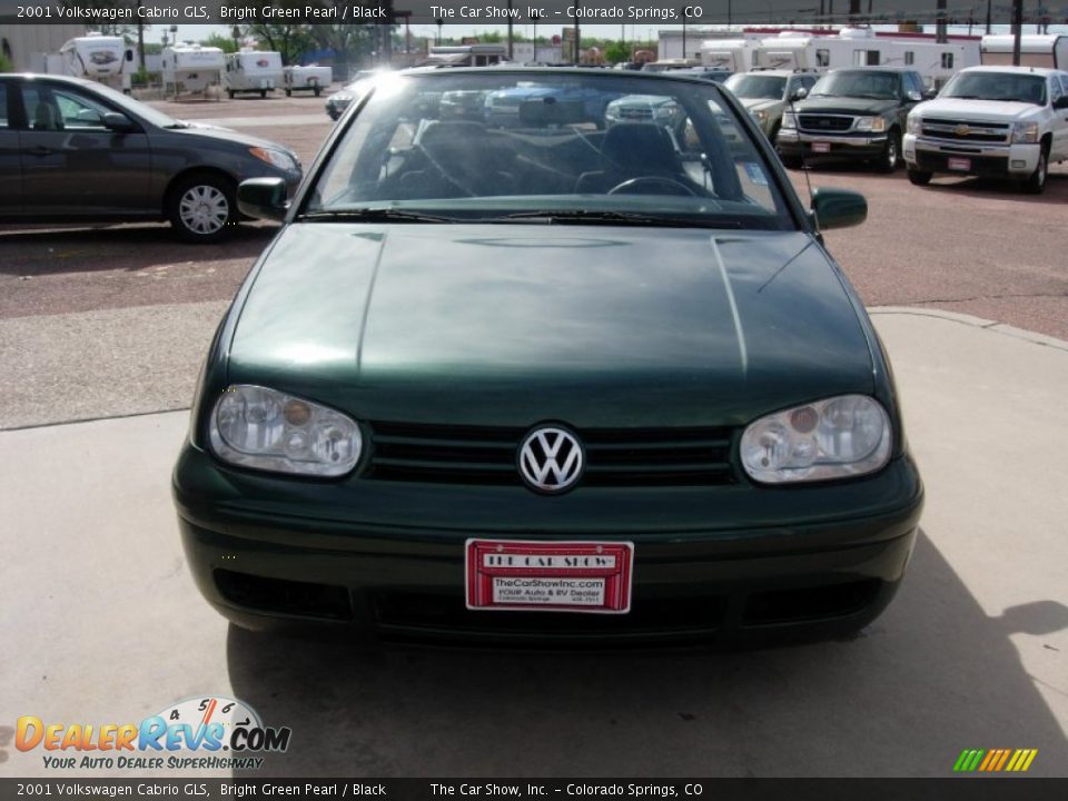2001 Volkswagen Cabrio GLS Bright Green Pearl / Black Photo #8