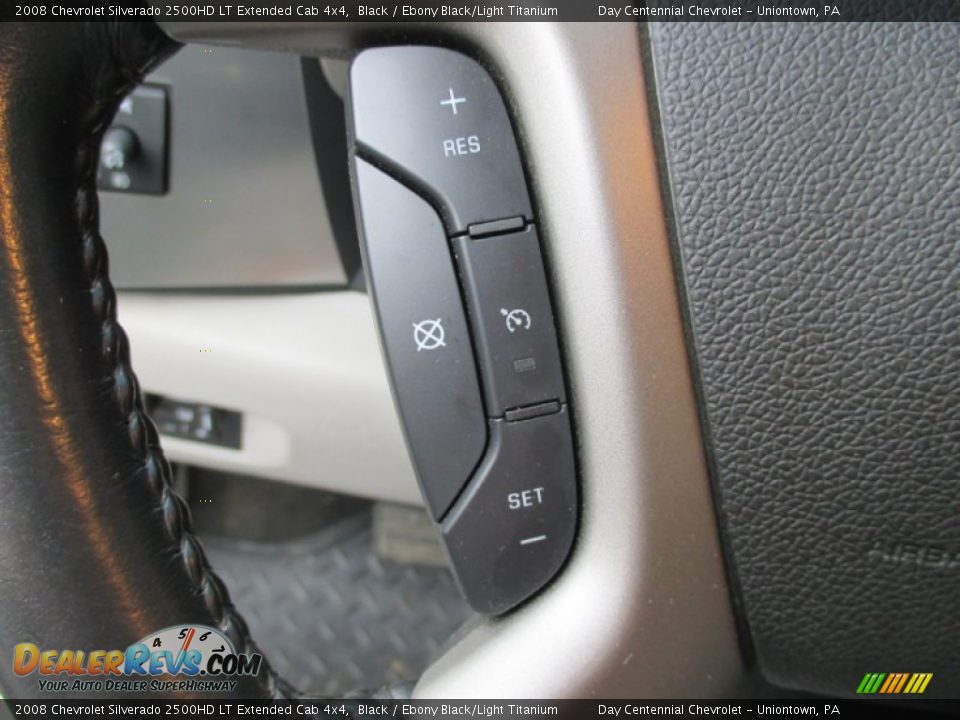 2008 Chevrolet Silverado 2500HD LT Extended Cab 4x4 Black / Ebony Black/Light Titanium Photo #32