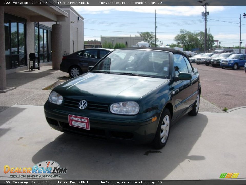 2001 Volkswagen Cabrio GLS Bright Green Pearl / Black Photo #9