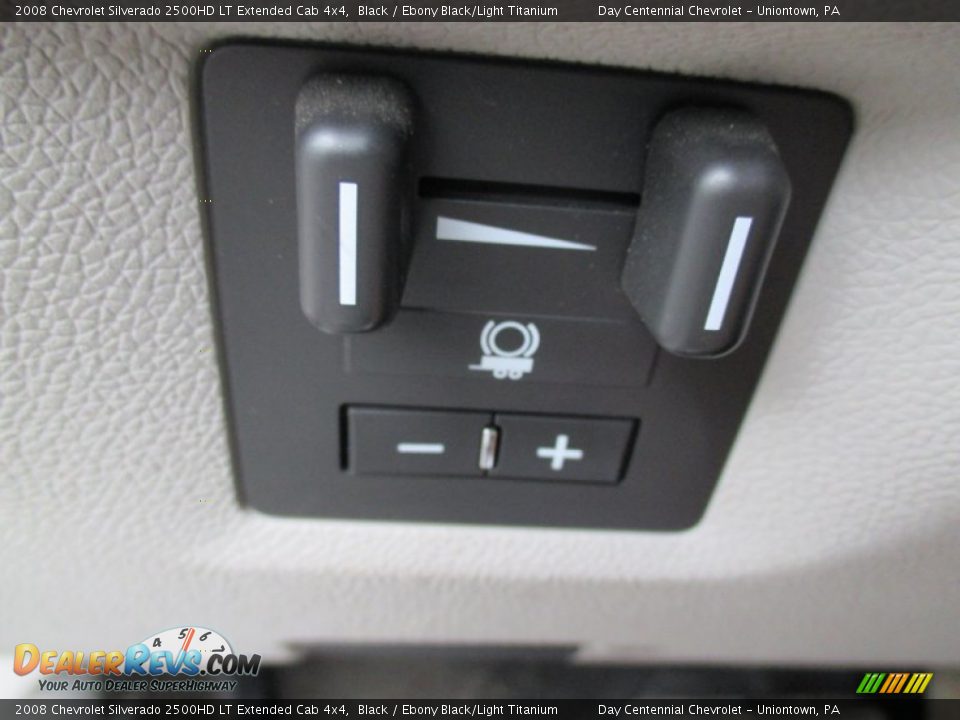 2008 Chevrolet Silverado 2500HD LT Extended Cab 4x4 Black / Ebony Black/Light Titanium Photo #34