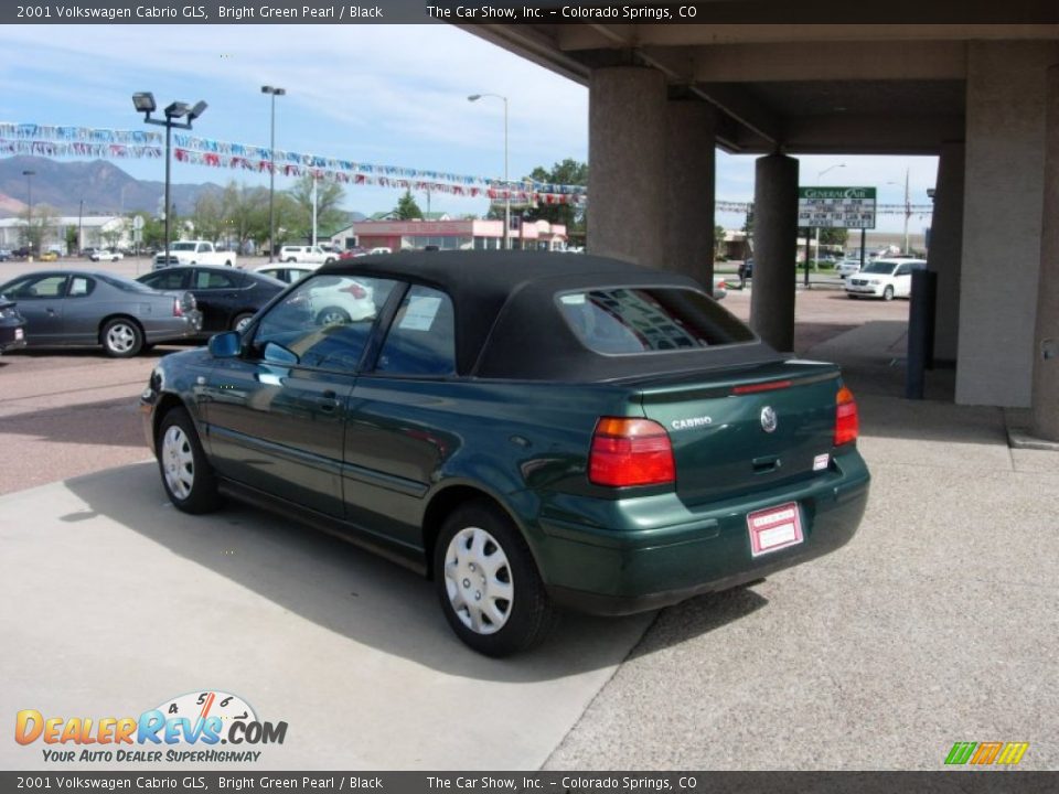 2001 Volkswagen Cabrio GLS Bright Green Pearl / Black Photo #11