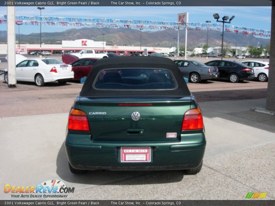 2001 Volkswagen Cabrio GLS Bright Green Pearl / Black Photo #12