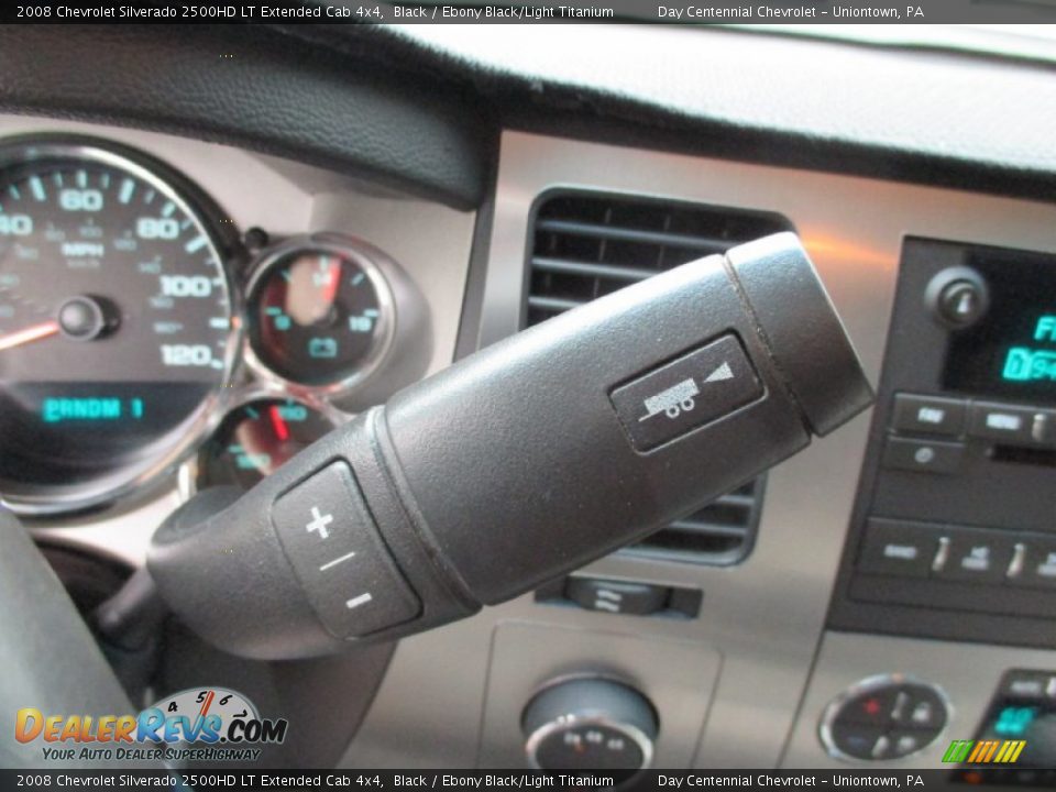 2008 Chevrolet Silverado 2500HD LT Extended Cab 4x4 Black / Ebony Black/Light Titanium Photo #36