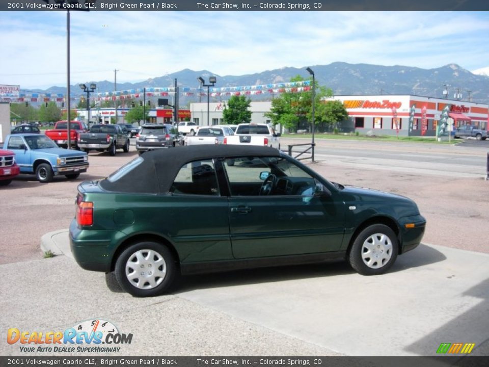 2001 Volkswagen Cabrio GLS Bright Green Pearl / Black Photo #14