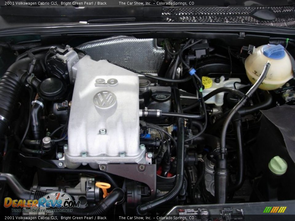 2001 Volkswagen Cabrio GLS Bright Green Pearl / Black Photo #17