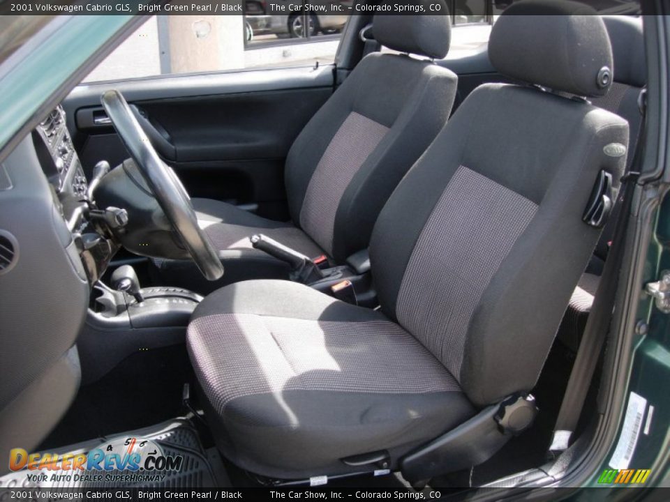 2001 Volkswagen Cabrio GLS Bright Green Pearl / Black Photo #18