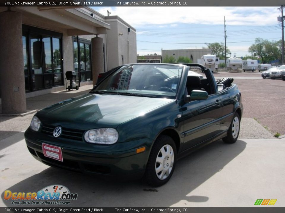 2001 Volkswagen Cabrio GLS Bright Green Pearl / Black Photo #23
