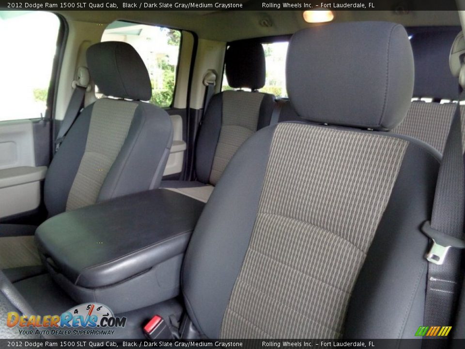 2012 Dodge Ram 1500 SLT Quad Cab Black / Dark Slate Gray/Medium Graystone Photo #4