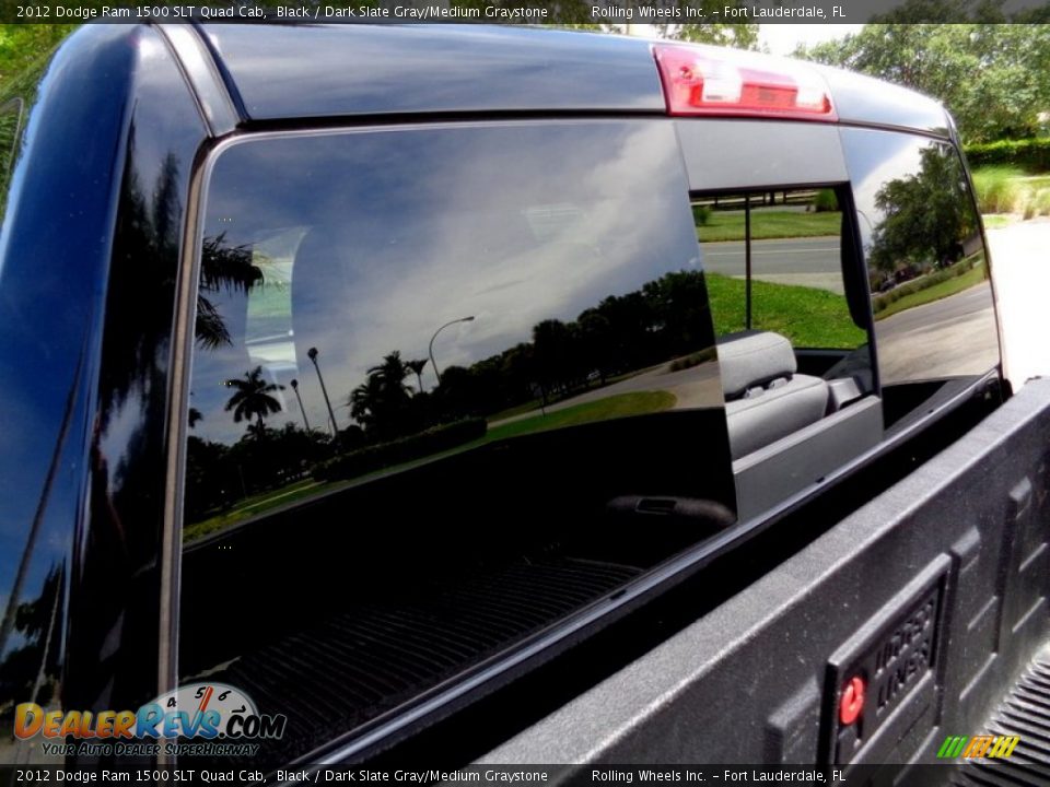 2012 Dodge Ram 1500 SLT Quad Cab Black / Dark Slate Gray/Medium Graystone Photo #31