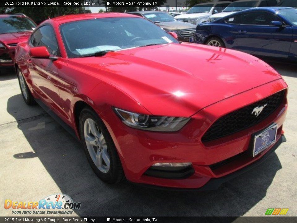 2015 Ford Mustang V6 Coupe Race Red / Ebony Photo #1