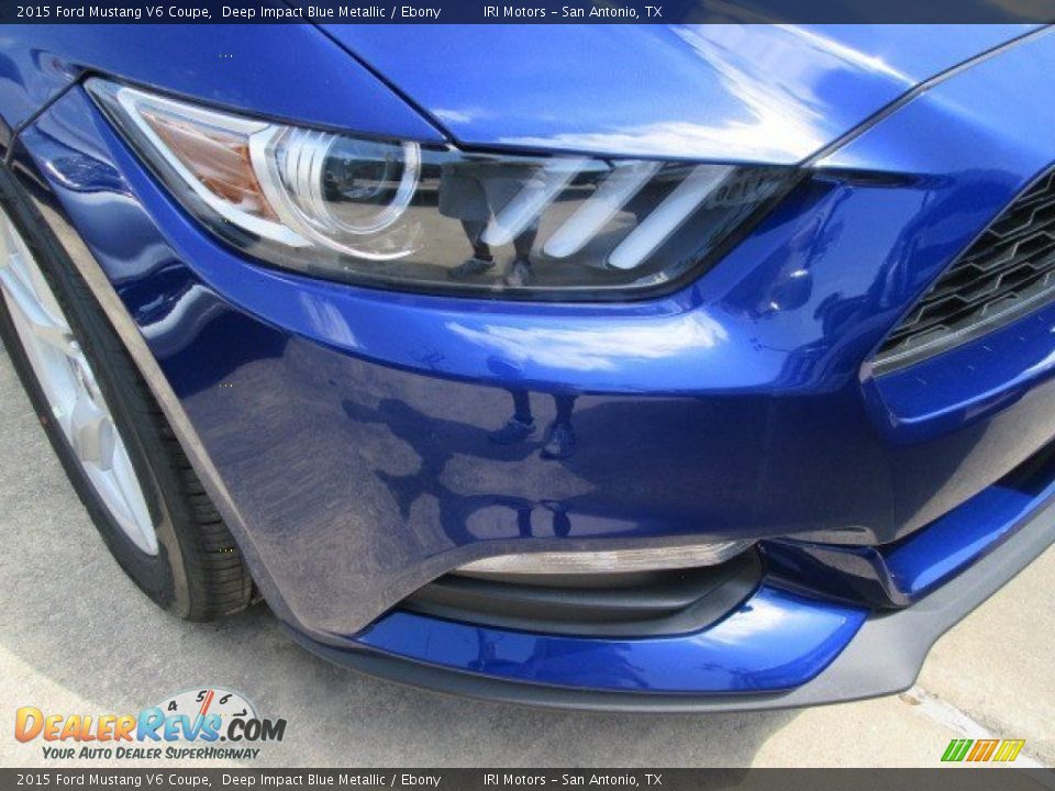 2015 Ford Mustang V6 Coupe Deep Impact Blue Metallic / Ebony Photo #3