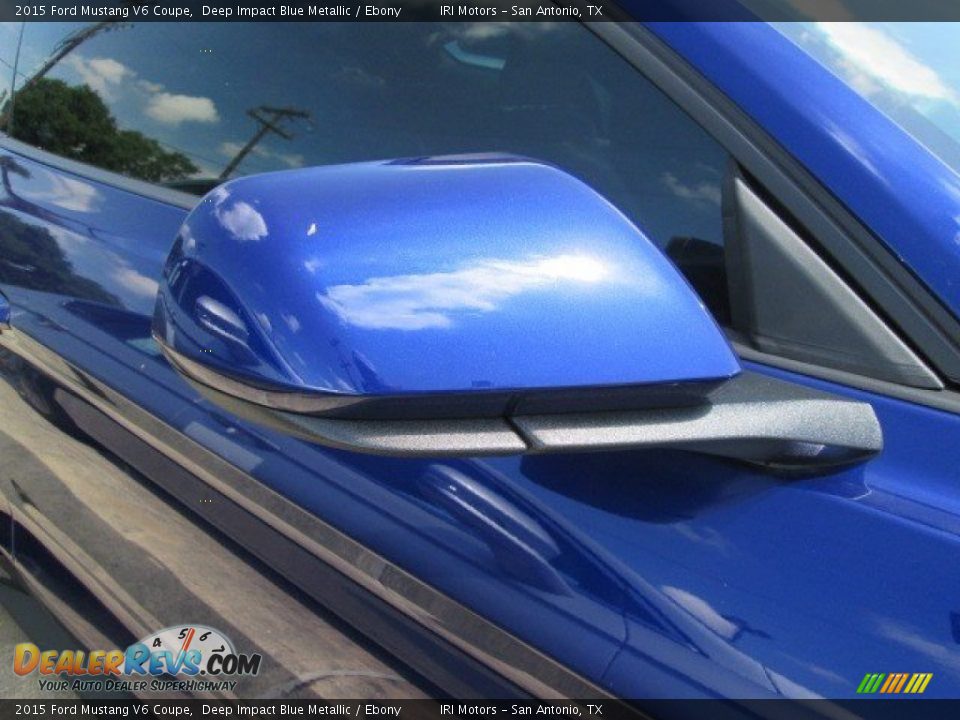 2015 Ford Mustang V6 Coupe Deep Impact Blue Metallic / Ebony Photo #5