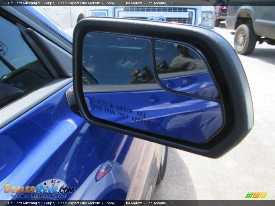 2015 Ford Mustang V6 Coupe Deep Impact Blue Metallic / Ebony Photo #6